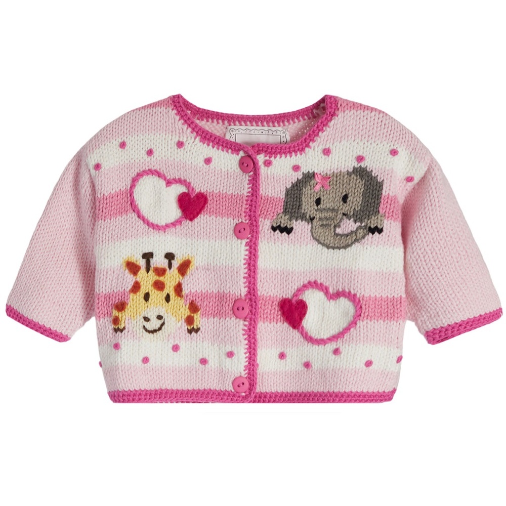 ARTWALK BABY GIRAFFE SWEATER  - Size 6 MONTHS